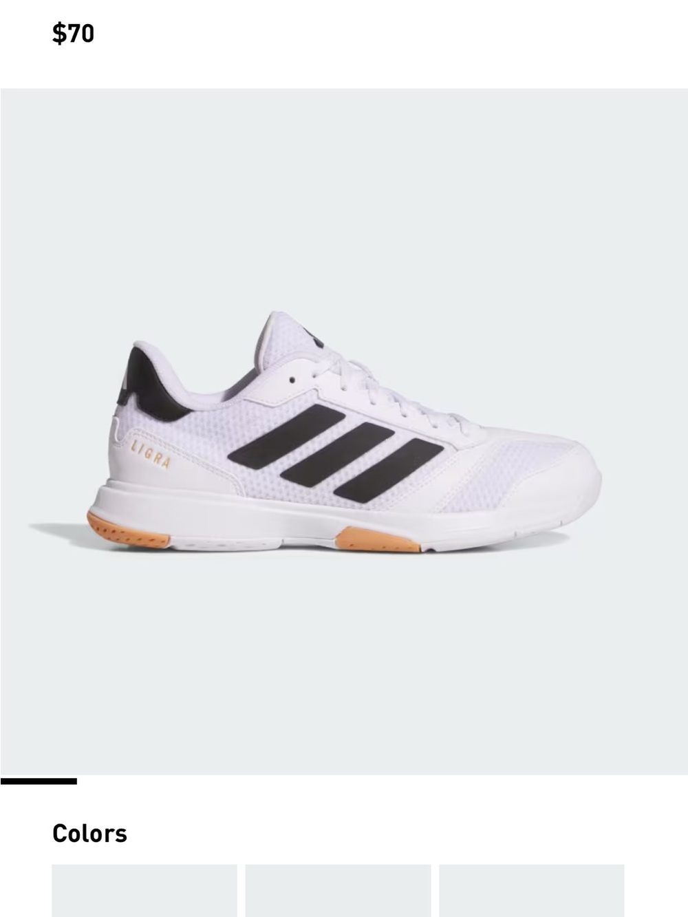 (Basically new) adidas Women's White & Light Pink volleyball Sneakers - Picture 3 of 3